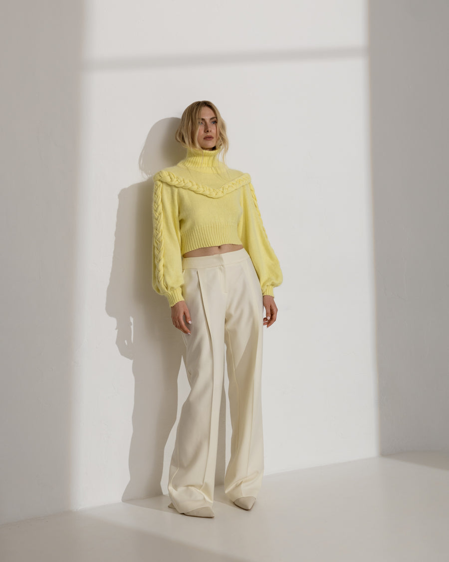 Sweater with Braided Details