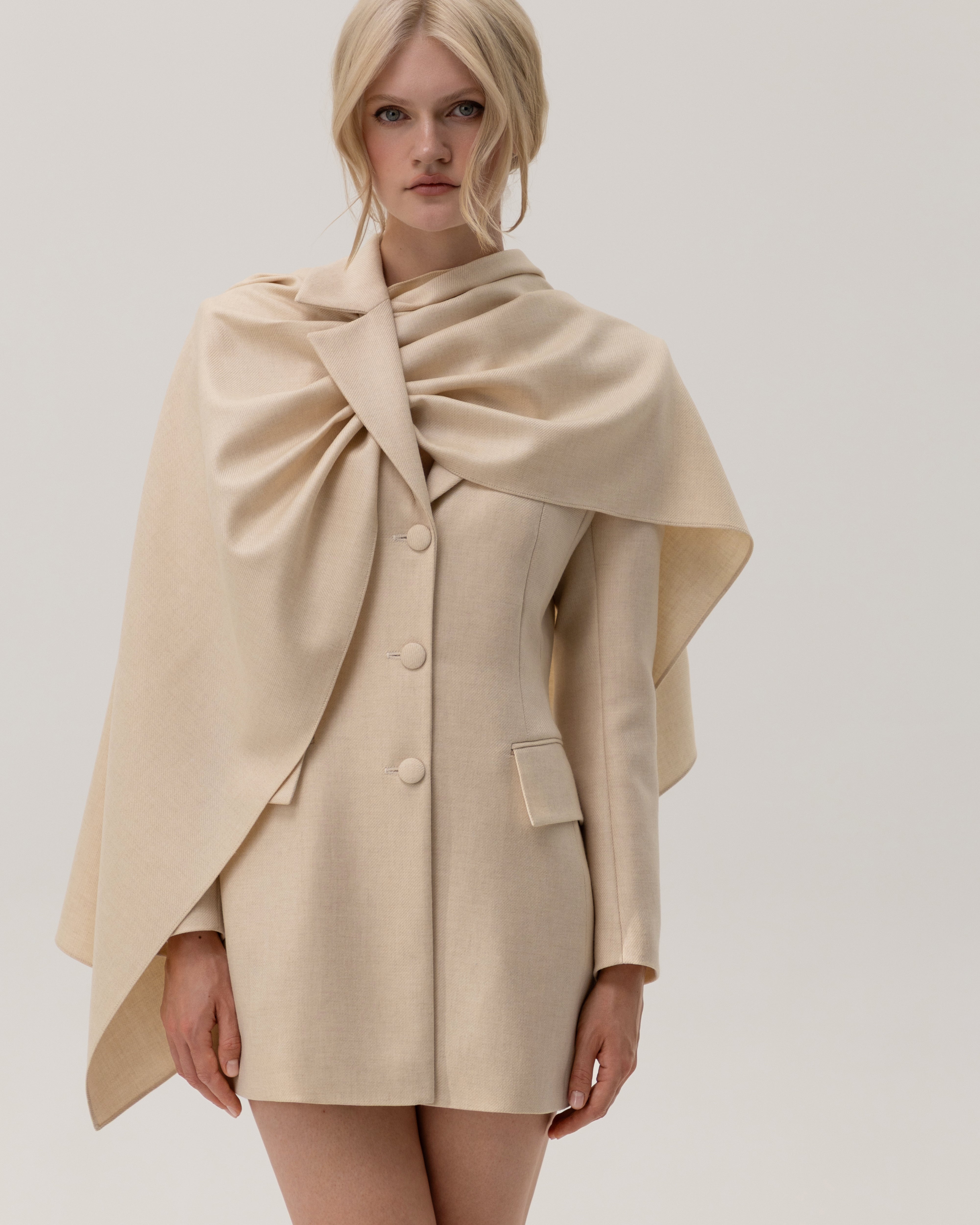 Жакет З Драпірованим Палантином