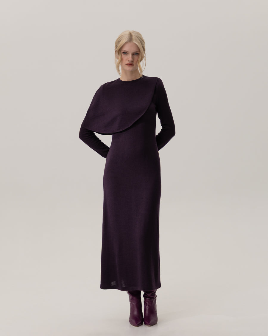 Dress with Cape Detail