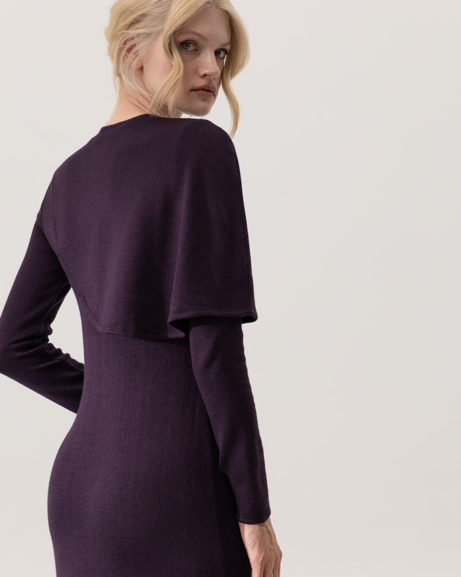 Dress with Cape Detail