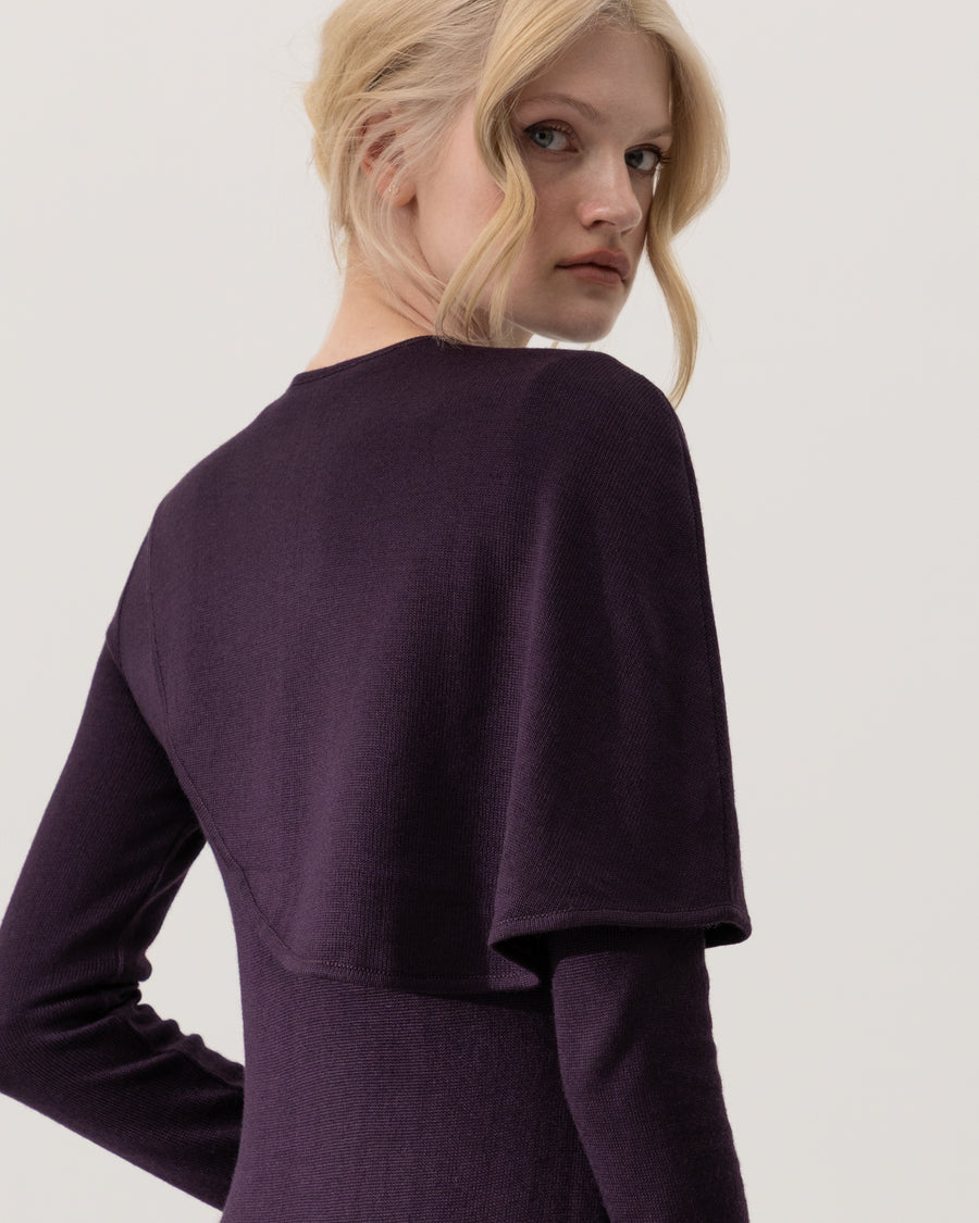 Dress with Cape Detail