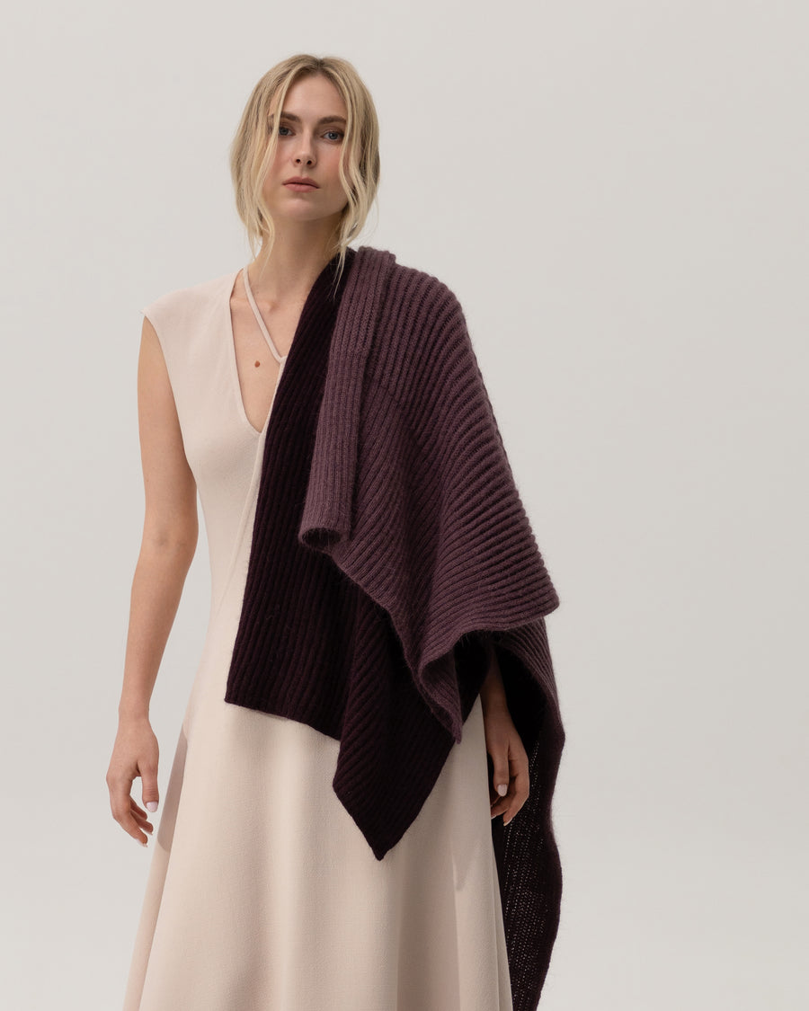 Dress in Beige Wool Crepe