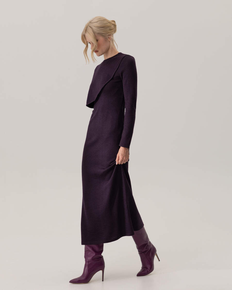 Dress with Cape Detail