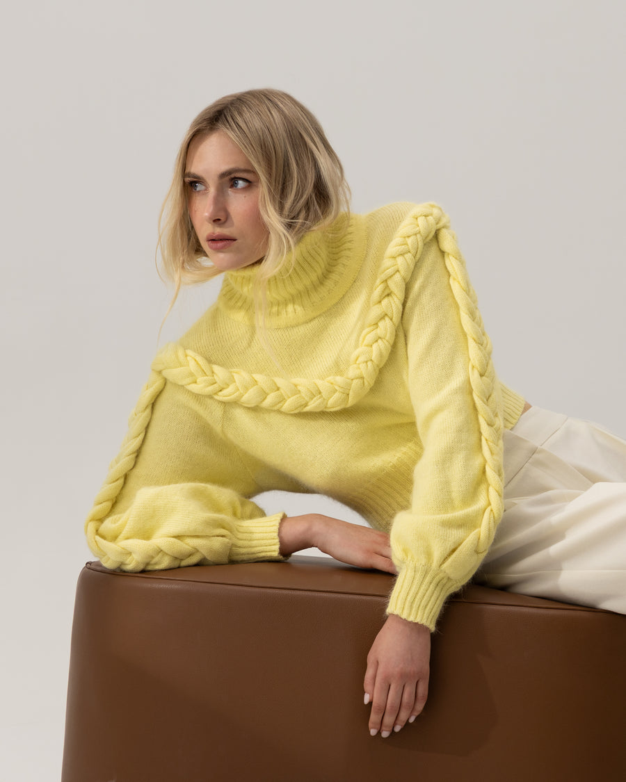 Sweater with Braided Details