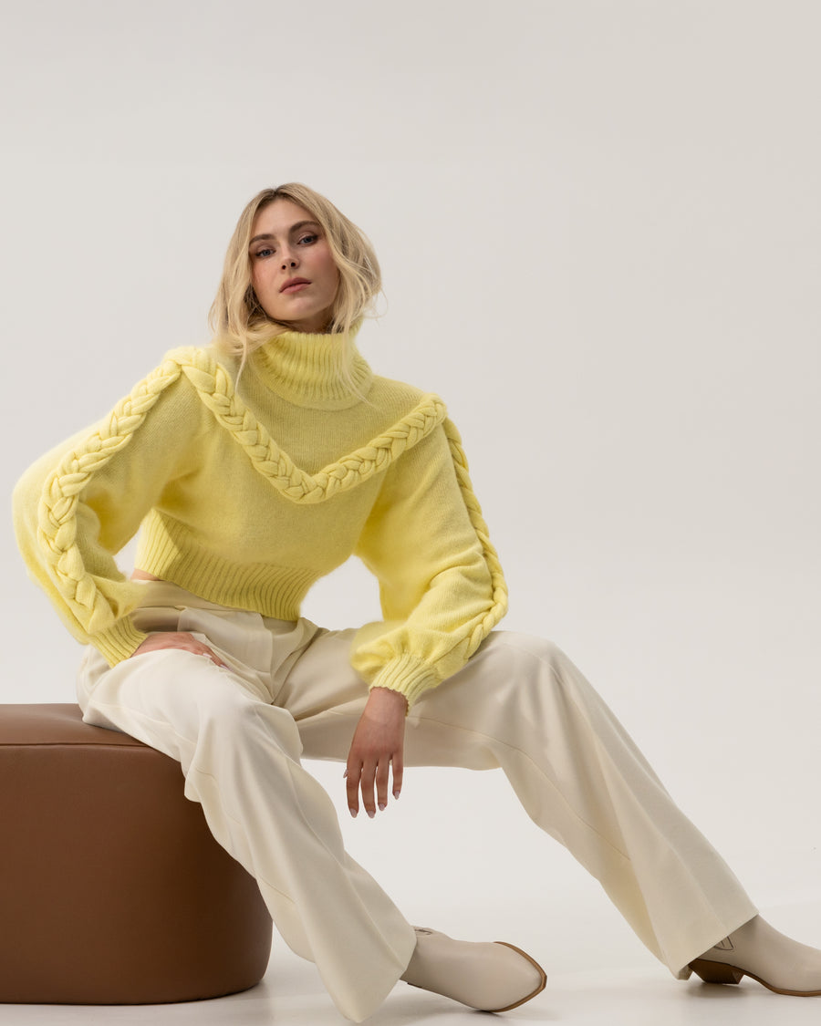 Sweater with Braided Details