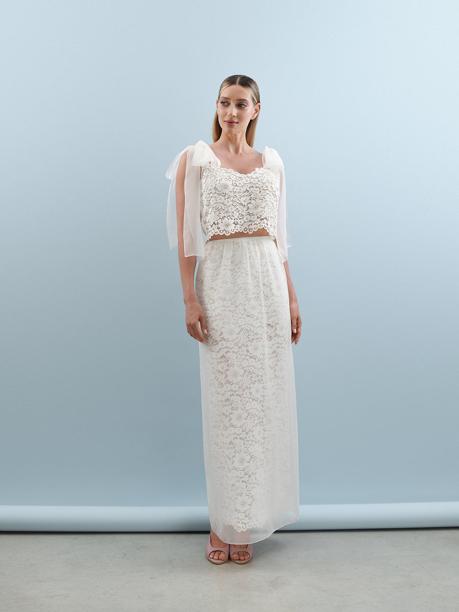 Milk Lace Three-Piece Set