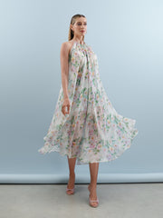 Silk Floral Dress