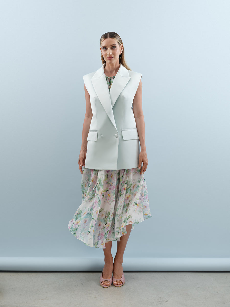 Silk Floral Dress