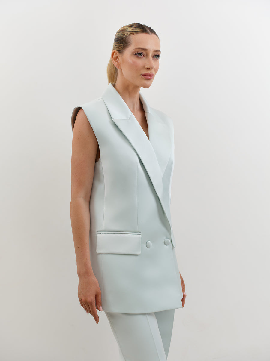 Mint Suit with Vest and Pants