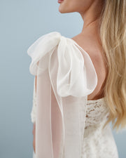 Milk Lace Two-Piece Set with Maxi Skirt
