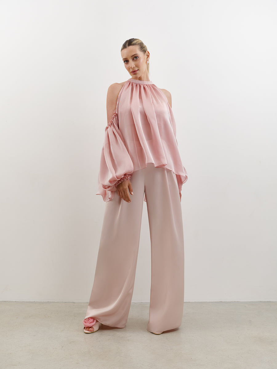 Powder Off-Shoulder Blouse