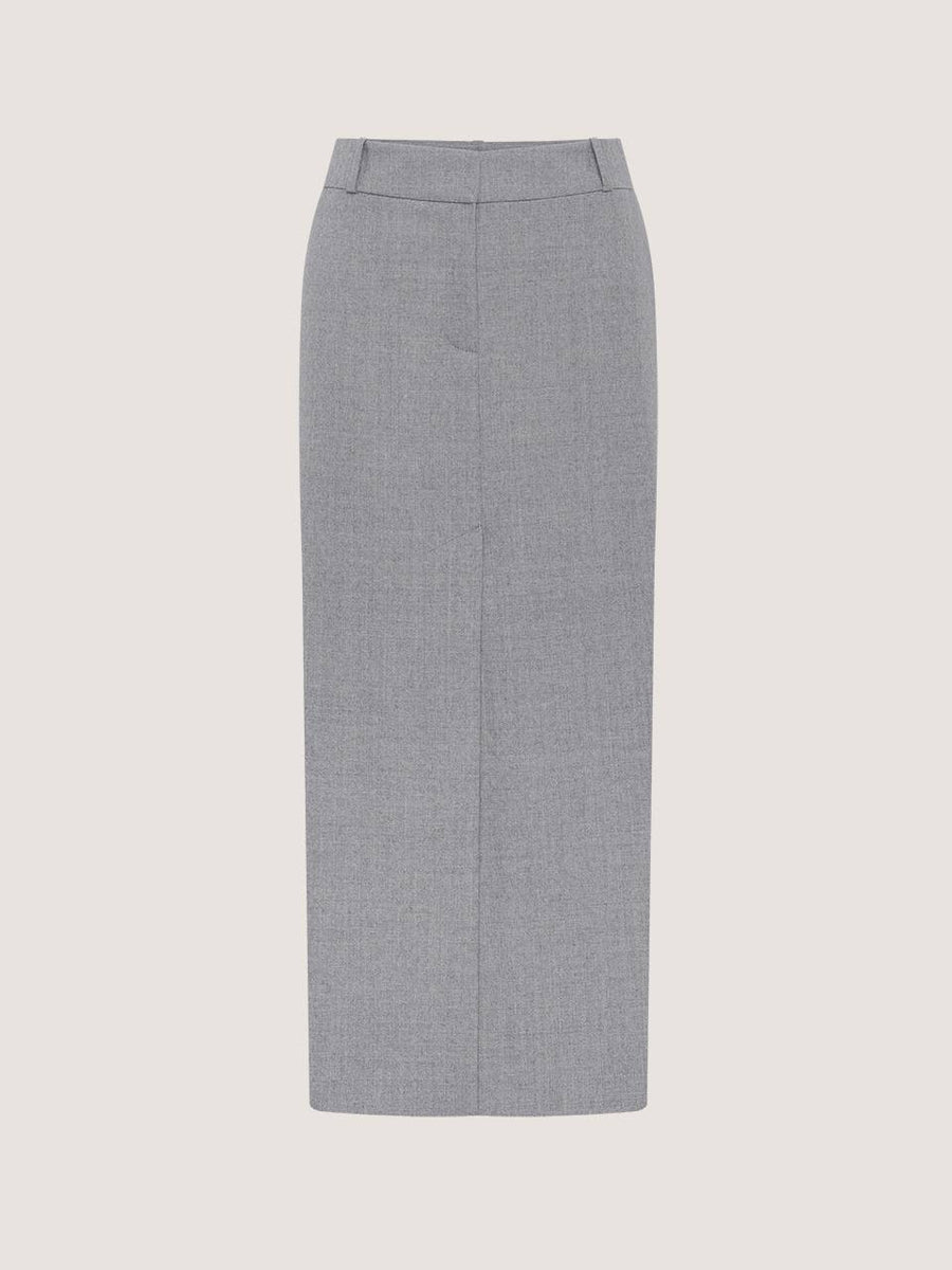 Wool pencil skirt