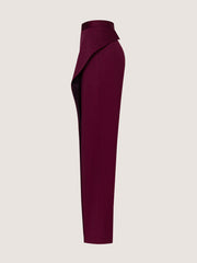 Burgundy Designer Trousers