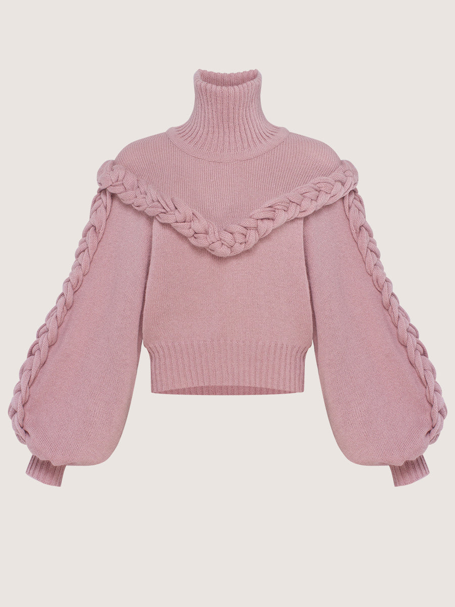 Sweater with Braided Details