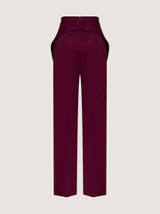 Burgundy Designer Trousers