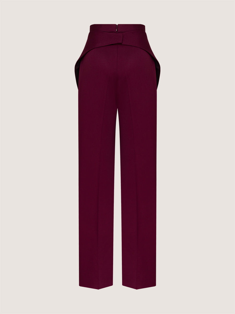 Burgundy Designer Trousers