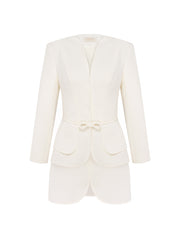Wool Suit With Mini Skirt