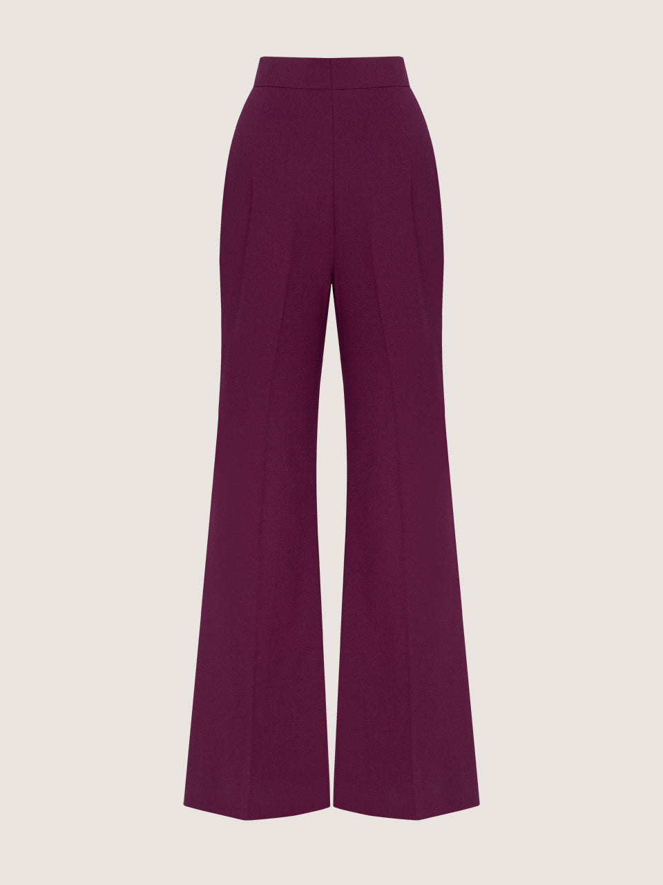 Burgundy Flared Suit Trousers