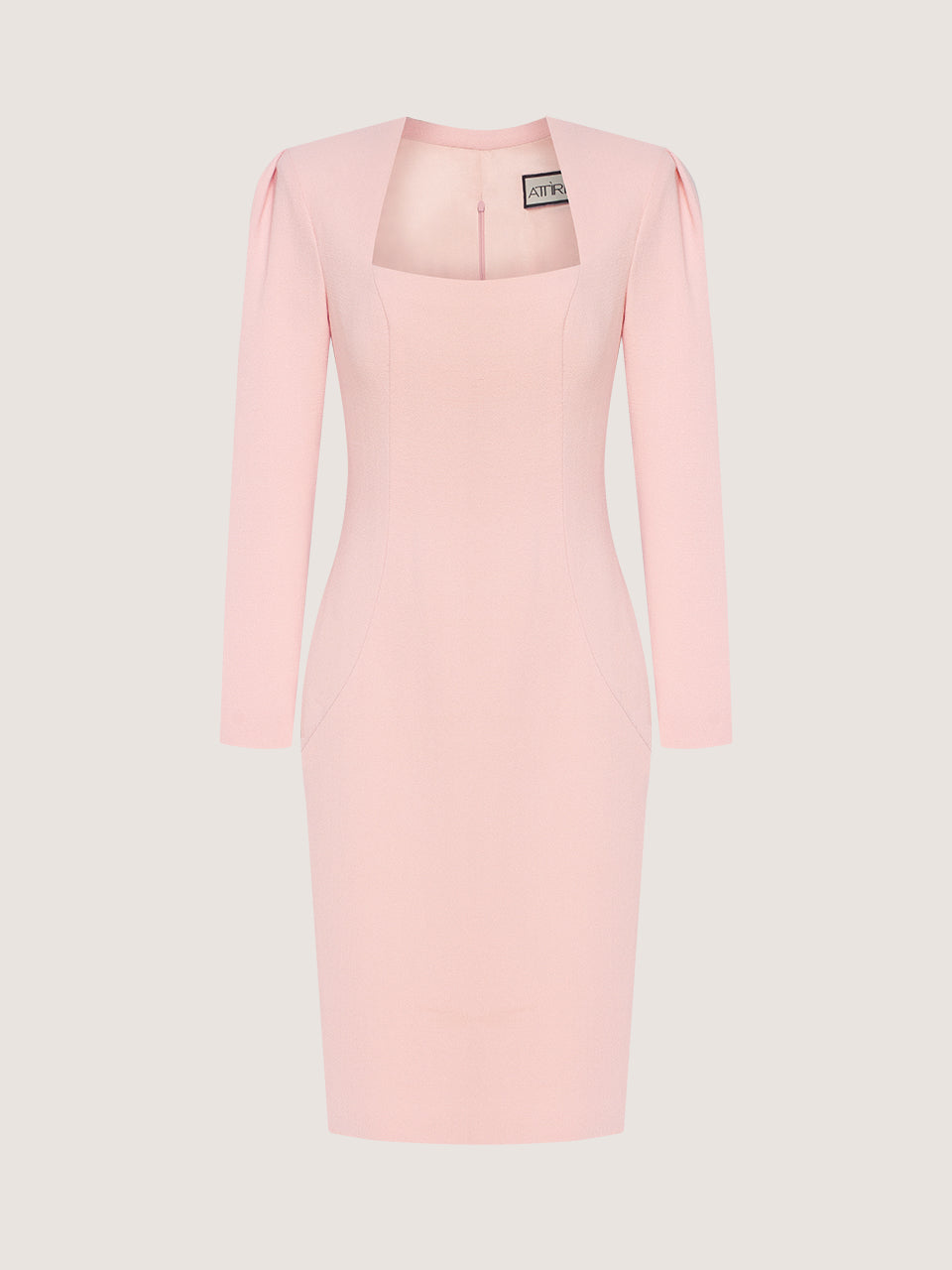 Peach Pink Midi Dress