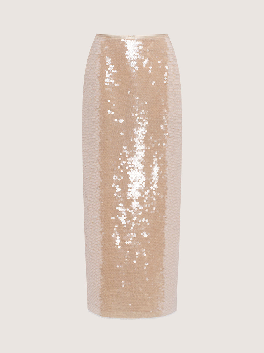 Long Sequin Skirt