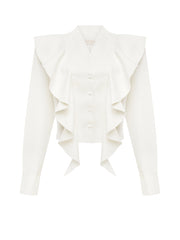 Cropped Linen Blouse