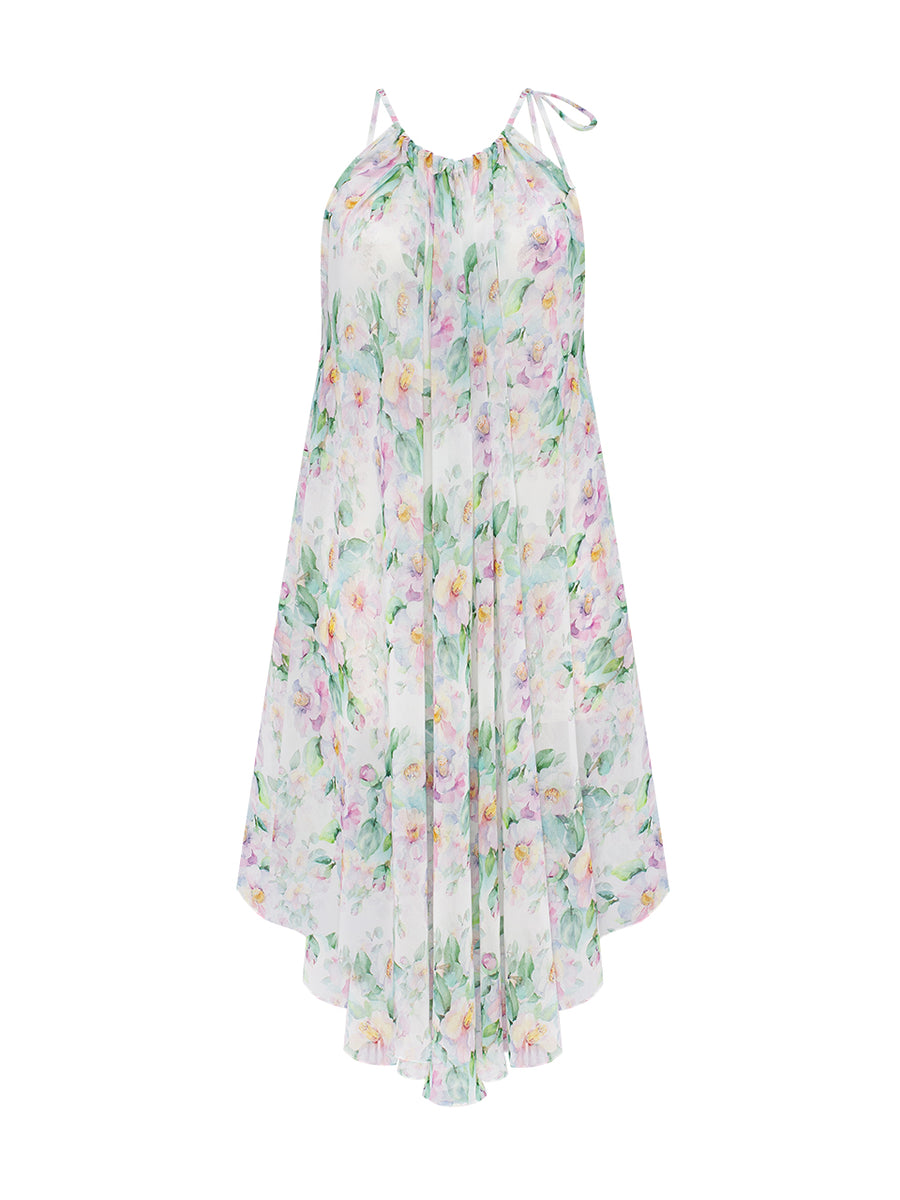 Silk Floral Dress