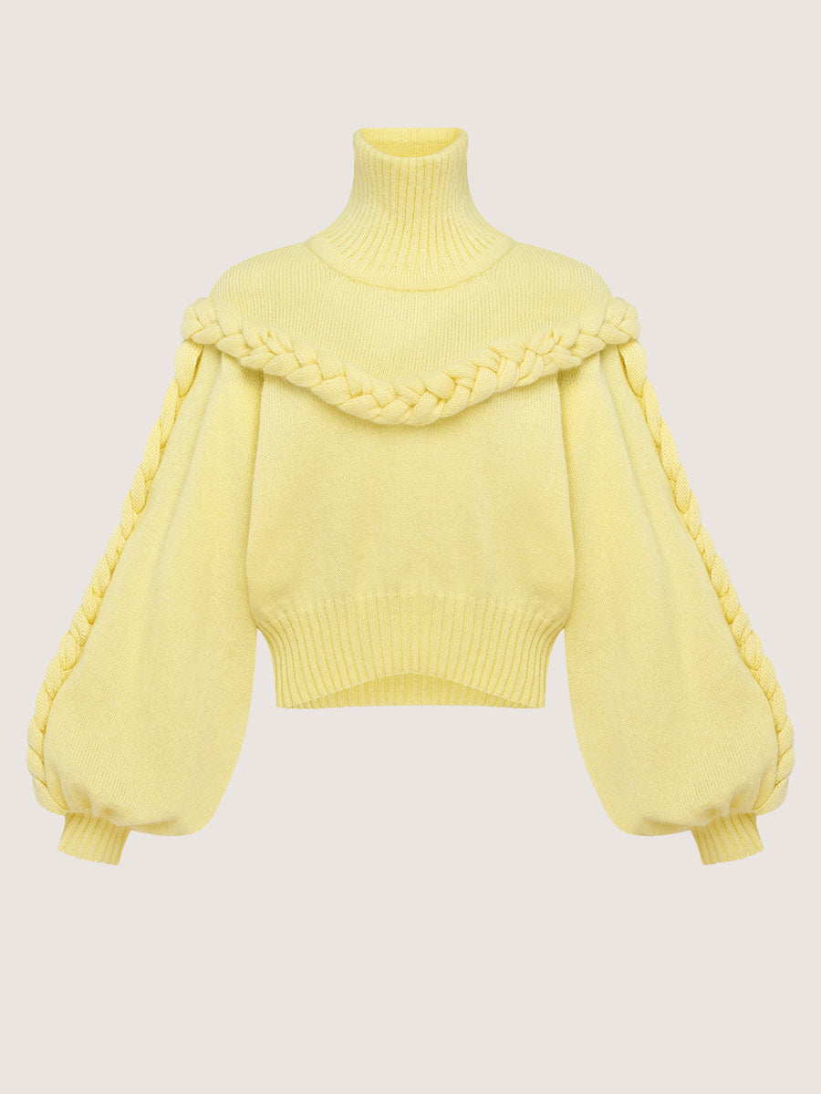 Sweater with Braided Details