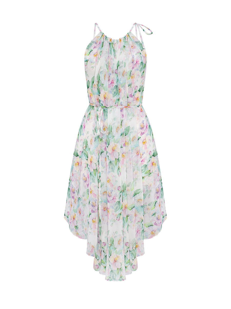 Silk Floral Dress