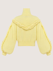 Sweater with Braided Details