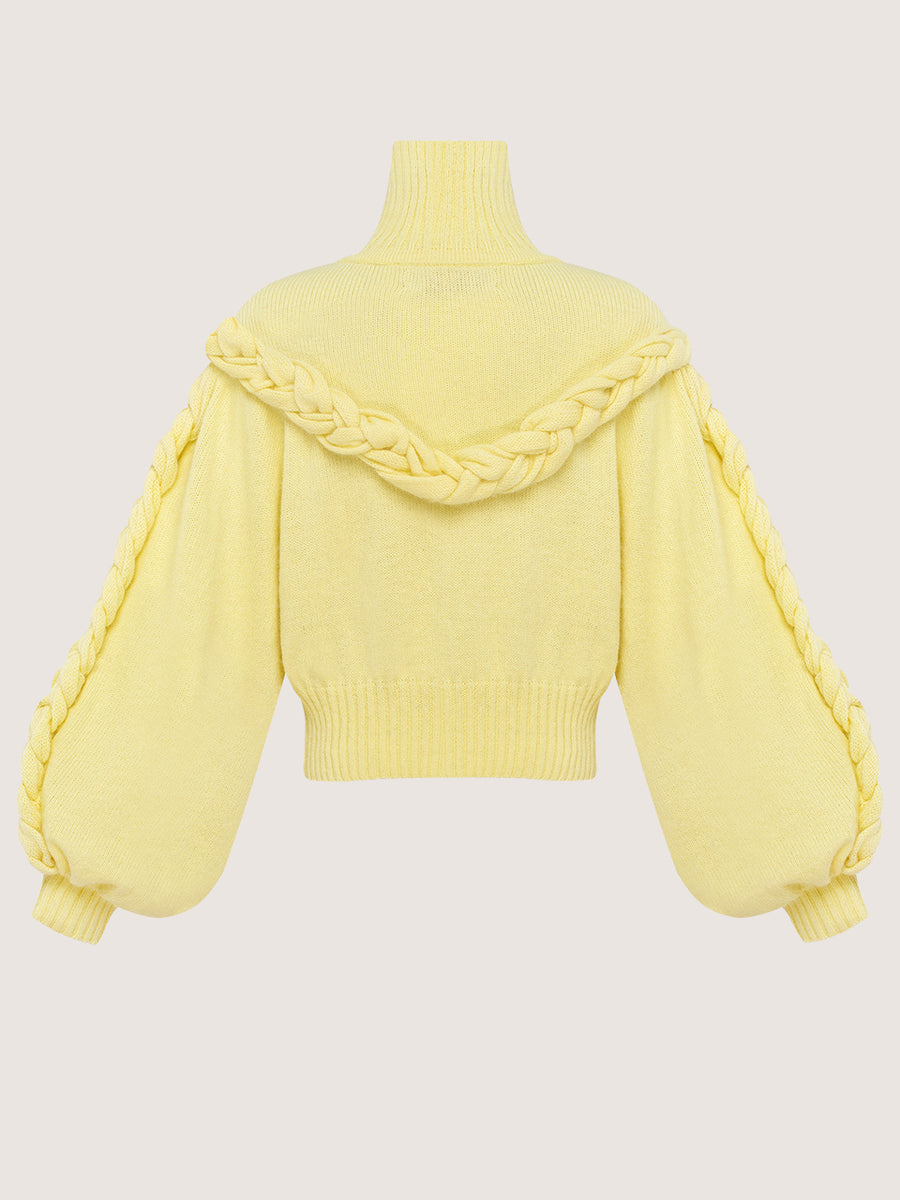 Sweater with Braided Details