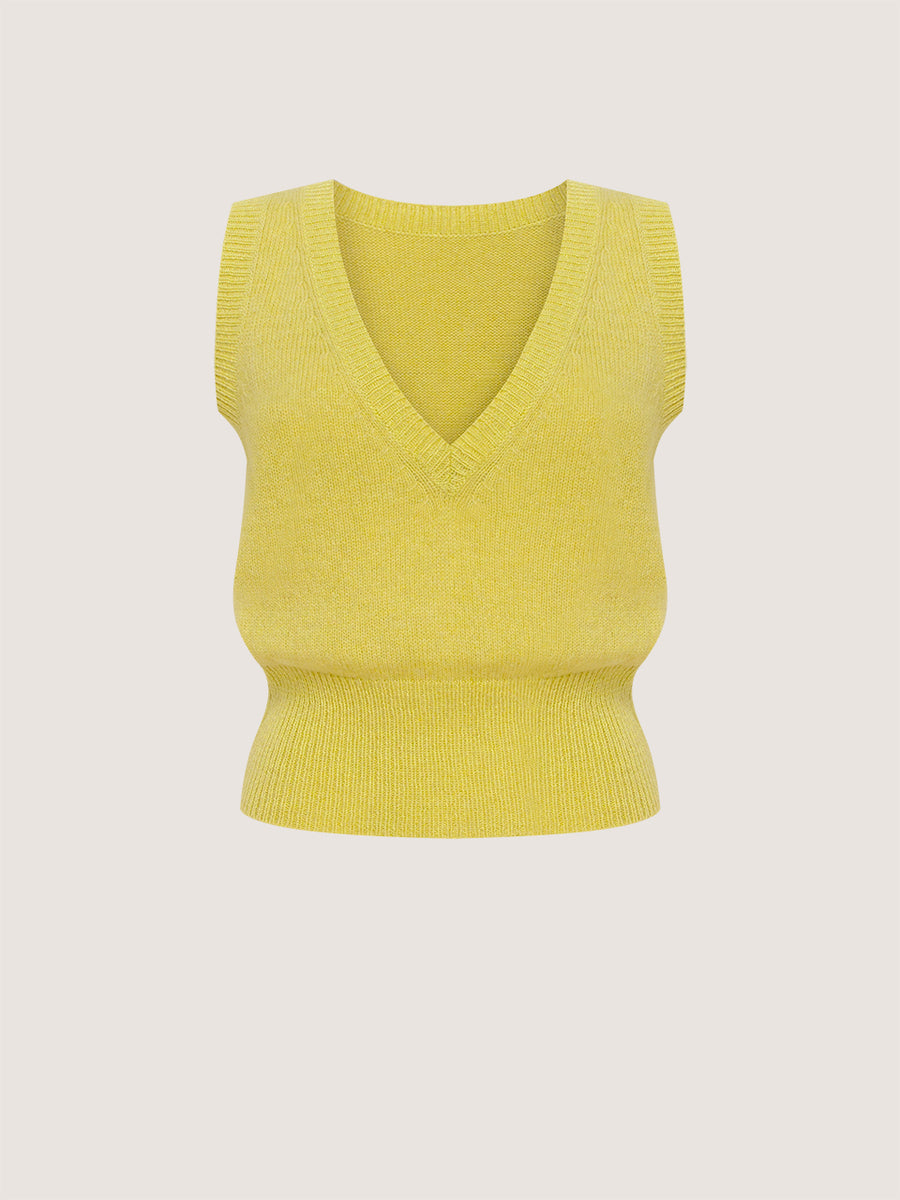 Knitted Lime Vest