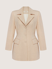 Jacket with Draped Stole