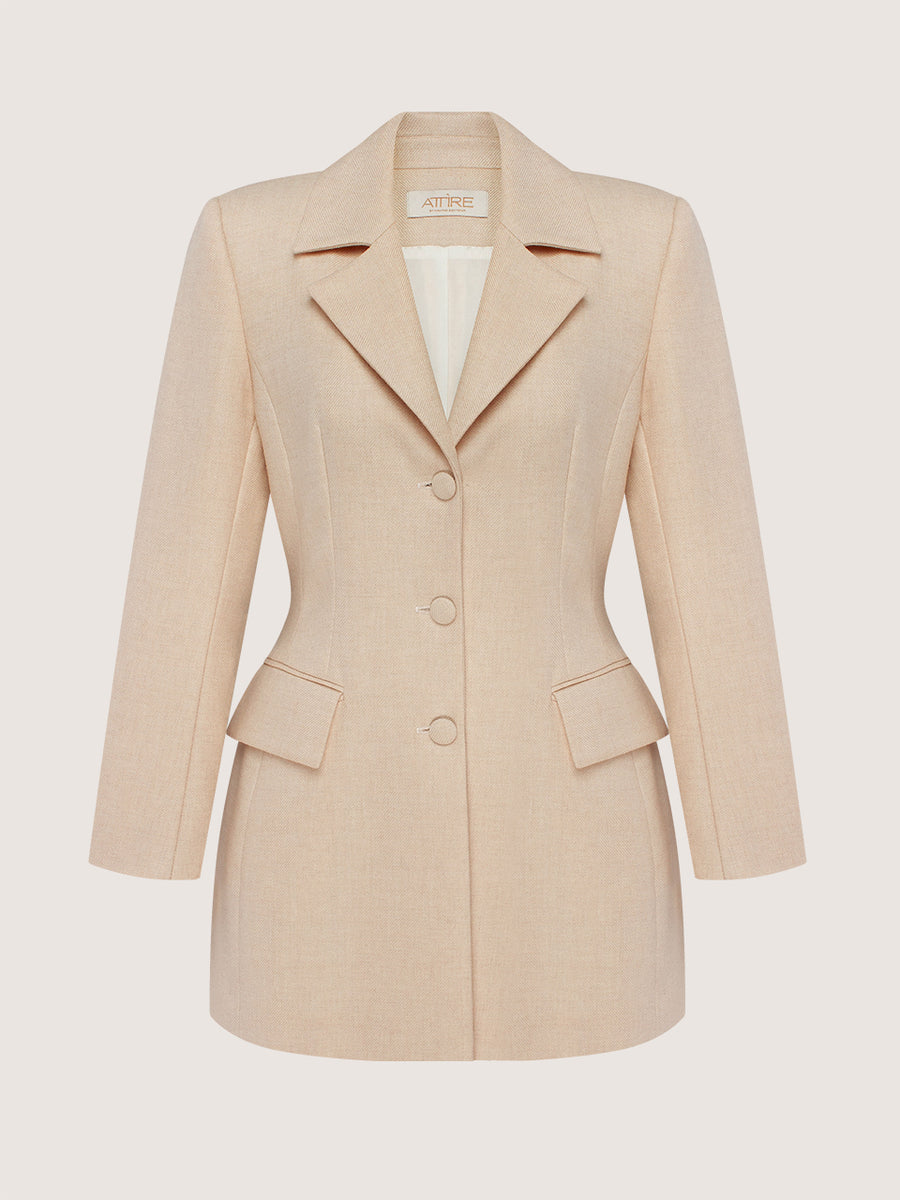 Jacket with Draped Stole