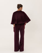 Alpaca Burgundy Trousers