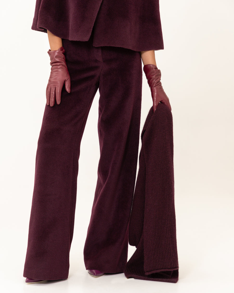 Alpaca Burgundy Trousers