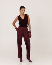 Burgundy Designer Trousers