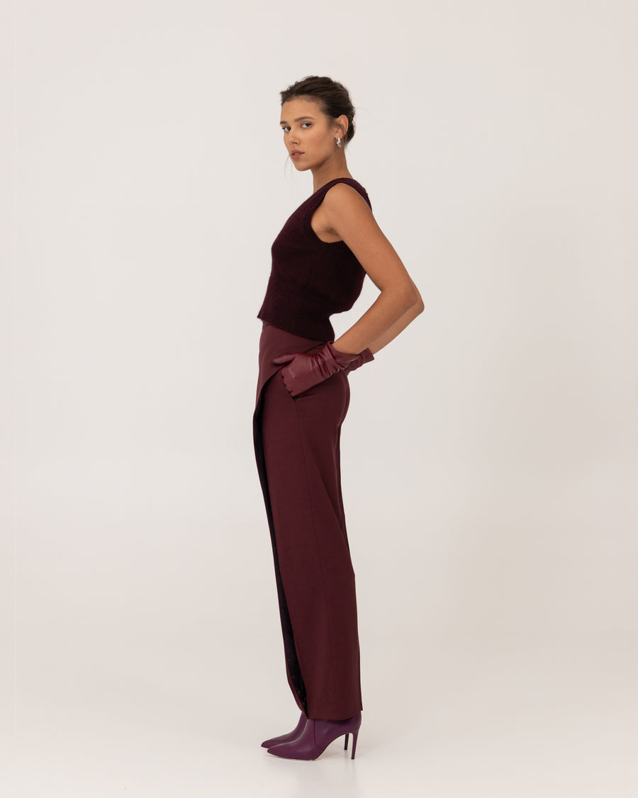 Burgundy Designer Trousers