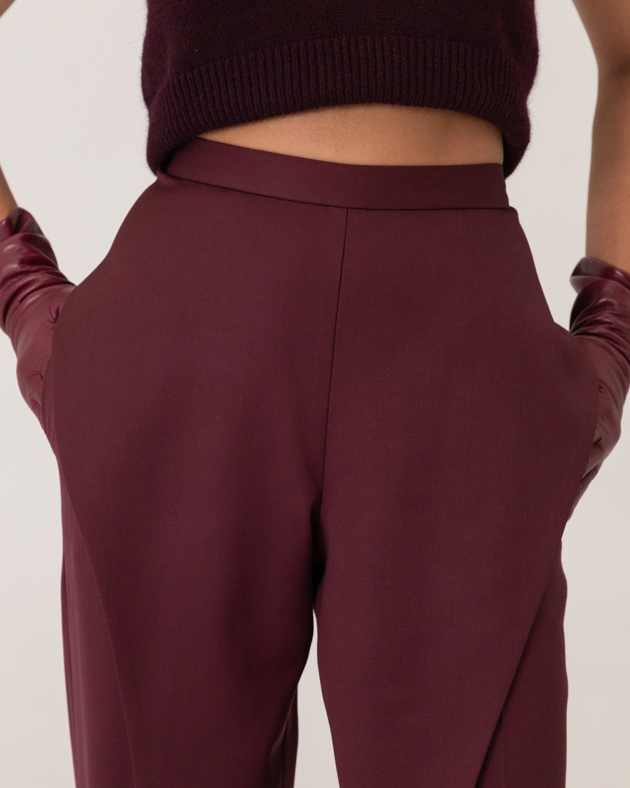 Burgundy Designer Trousers