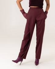 Burgundy Designer Trousers