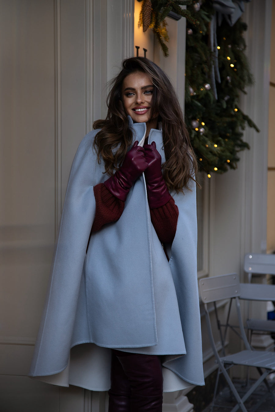 Double-Faced Hand Made Cape Coat