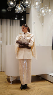 Жакет З Драпірованим Палантином