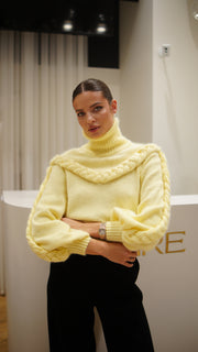 Sweater with Braided Details