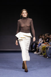 Skirt With Accent Belt