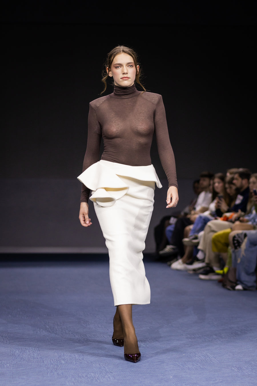 Skirt With Accent Belt