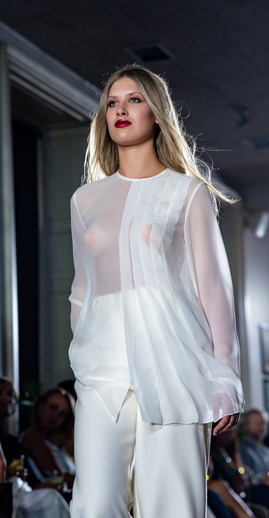 Chiffon Draped Blouse
