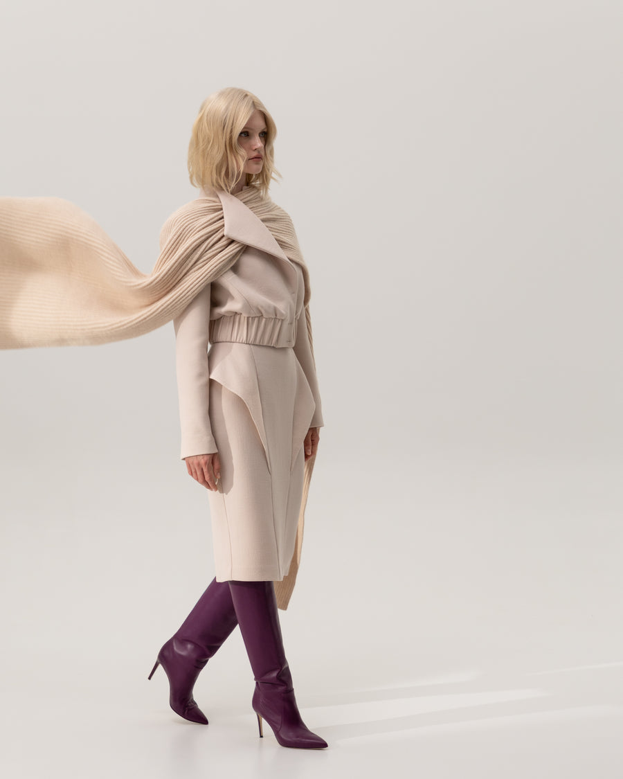 Wool crepe set