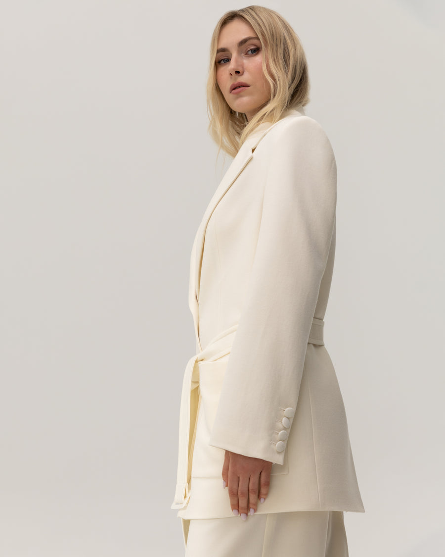 Suit Wool with Belt