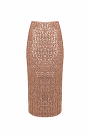 Golden Rose Sequin Skirt